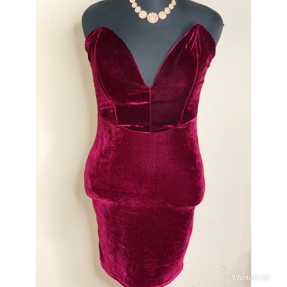 Windsor Velvet Burgundy Dress